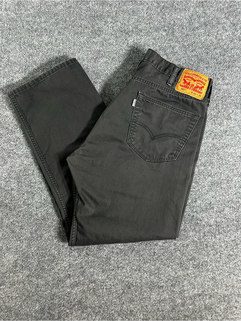 Levi's 505 Men's Gray Straight Fit Jeans